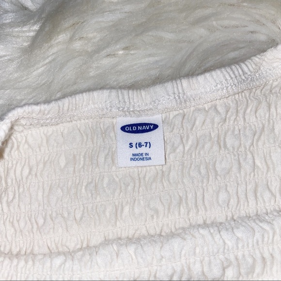 Girl’s White Ruffle Top - Picture 2 of 3